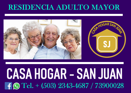 Casa Hogar San Juan
Residencia para personas Mayores.
Habitaciones individuales / compartida.
Asistencia en cada actividad (baño, aseo personal, alimentación, etc.).
Atención personalizada.
- Cuidado de enfermería 24 horas
Recuperación, convalecencia, rehabilitación
- Alimentación.
Servicio de lavandería.